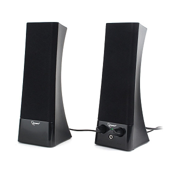 Акустическая система Gembird SPK-500 (6Вт, регулятор громкости, питание от сети) черный