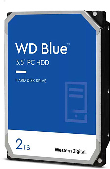Жесткий диск SATA 2Tb WD Blue 7200rpm 256Mb SATA-3