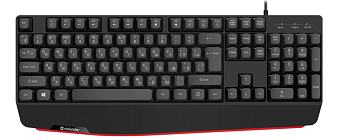 Клавиатура проводная Defender Atom HB-546 (полноразмерная, кабель 1.8м) черный