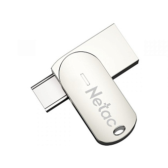 Флешка 64Gb Netac U785C USB3.0+TypeC, металлическая