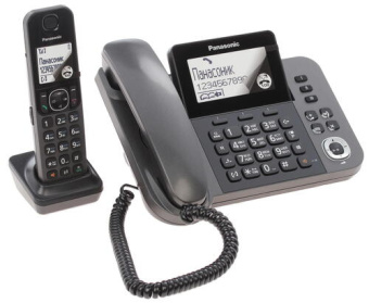 Радиотелефон Panasonic DECT KX-TGF 320 RUM (АОН, +доп.трубка, автооветчик, спикерфон, полифония, чер
