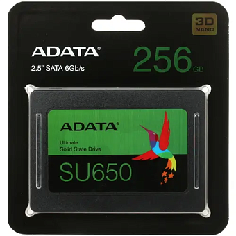 Накопитель SSD SATA 256Gb ADATA Ultimate SU650 (TLC, 520/450 Мбайт/сек)