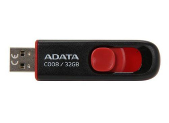 Флешка 32Gb ADATA [C008] USB черный/красный