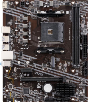 Материнская плата Socket AM4 MSI PRO A520M-S (A520) 2*DDR4 HDMI mATX
