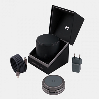 Беспроводное зарядное устройство Magssory Disc Signature Edition 3 в 1 для Apple Midnight