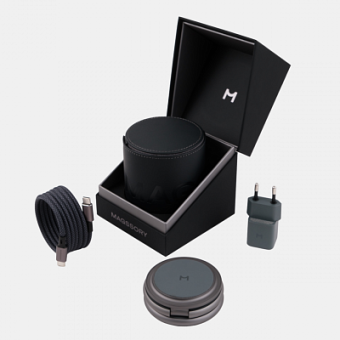 Беспроводное зарядное устройство Magssory Disc Signature Edition 3 в 1 для Apple Midnight