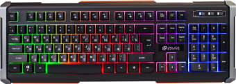 Клавиатура проводная Oklick 710G Black DEATH GAMER Rainbow Led Black