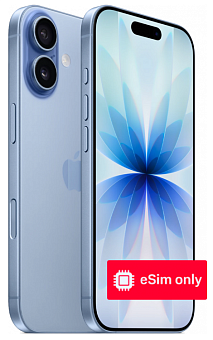 Смартфон Apple iPhone 17 256Gb Mist Blue eSim (голубой)