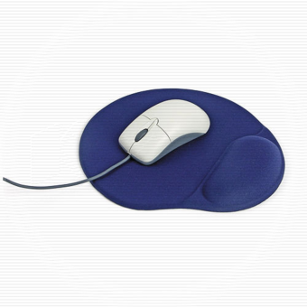 Коврик для мыши BURO [BU-GEL] гелевый, 230x205x25мм, синий