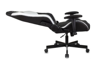 Кресло Knight Neon (соты эко.кожа с подголов. крестов. металл) Черной белый