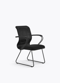 Кресло МЕТТА ErgoLife Sit 8 M4-8K - Mesh(X2)+UMF(X1) (сетка/ткань, черный металл) Черный