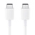 Кабель USB-C < - > USB-C, 1.0м, Samsung 60W White