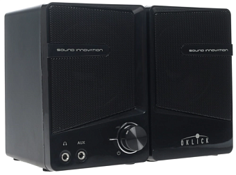 Акустическая система OKLICK OK-126 (2x3W, питание от USB) черный