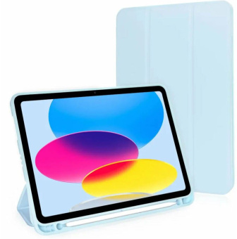 Чехол для планшета Apple iPad 11" 2025 - Gurdini Milano Series, голубой
