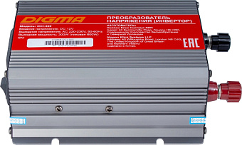 Преобразователь напряжения 300W" Digma DCI-300 (автомобильный, 12В, 220В, 300Вт, USB)