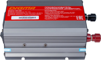 Преобразователь напряжения 300W" Digma DCI-300 (автомобильный, 12В, 220В, 300Вт, USB)