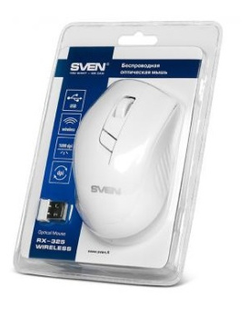 Мышь беспроводная Sven RX-325 Wireless Optical USB White