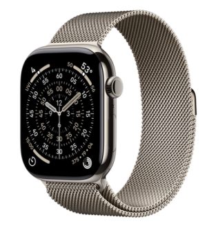 Смарт-часы Apple Watch Series 11 46mm Titanium Milanese Loop Natural