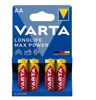 Элемент питания AA, 1.5V,  4шт, Varta Max Tech LR6 AA BL4