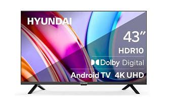 Телевизор 43" Hyundai H-LED43BU7006 LED 4K Ultra HD черный