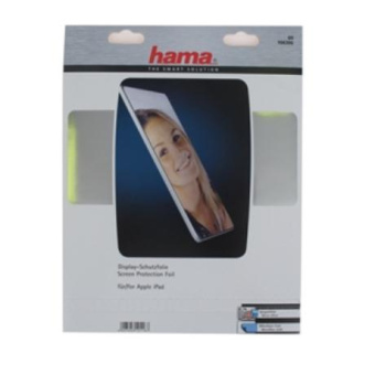 Защитная пленка для планшета Apple iPad 2/3/4 9.7", Hama глянцевая + очищающая салфетка