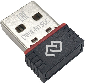 Сетевая карта USB2.0 Digma DWA-N150C N150, 1 антенна