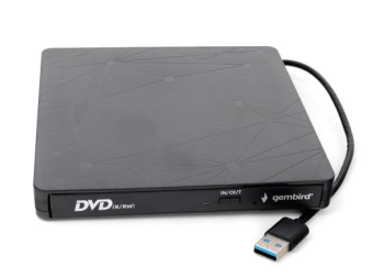 Внешний привод DVDRW Gembird DVD-USB-03 USB3.0 пластик, черный