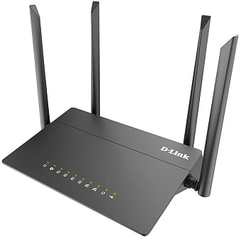 Wi-Fi роутер D-Link DIR-815 AC1200 2.4 ГГц 100 Мбит/с, USB, черный