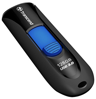 Флешка 128Gb Transcend JetFlash 790 USB3.0 черный/синий