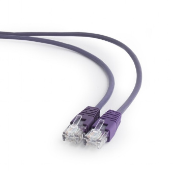 Кабель патч-корд .Patch cord кат.5e  1.0м, Cablexpert, многожильный, фиолетовый