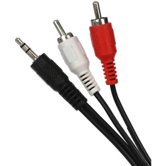 Кабель аудио-видео 3.5Jack (m) < - > 2RCA (m)  5.0м, Vcom