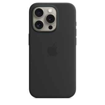 Чехол для смартфона Apple iPhone 15 Pro 6.1" - Silicone Case with Magsafe Black