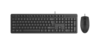 Комплект проводной (клавиатура+мышь) A4Tech KR-3330S черный