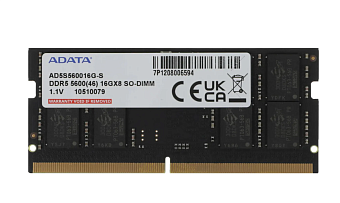 Модуль памяти SODIMM DDR5 16Gb 5600MHz AData