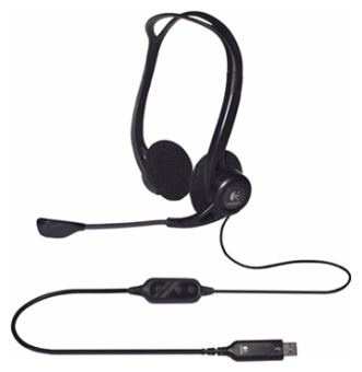 Наушники проводные Logitech PC Headset 960 USB 2.1м Black