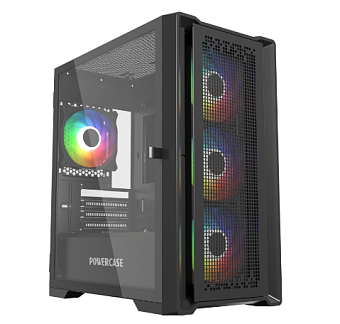 Корпус Powercase ByteFlow Micro mATX чёрный