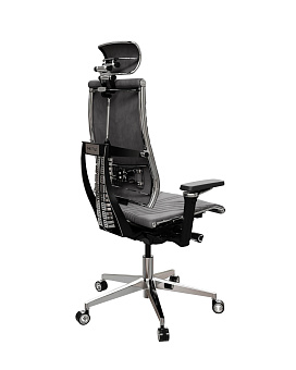 Кресло МЕТТА Y 4DF B2-12D - Велюр(Гойя LE) Темно-Серый