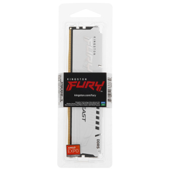 Модуль памяти DDR5 16Gb 6000MHz Kingston FURY Beast White