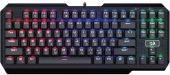 Клавиатура проводная Redragon Usas RGB Led черный