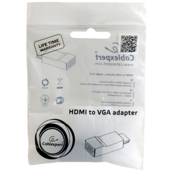 Кабель-переходник HDMI (m) < - > VGA (f), Cablexpert