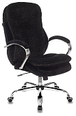 Кресло Бюрократ T-9950SL (ворсовая ткань Fabric, мех. качания, крест. металл хром) Черный