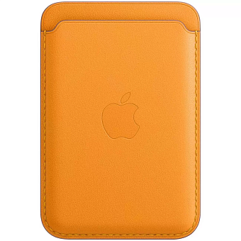 Кожаный кошелек для смартфона Apple iPhone Leather Wallet with Magsafe California Poppy (калифорнийс