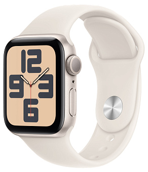 Смарт-часы Apple Watch SE 2024 44mm Sport Band Starlight (сияющая звезда)