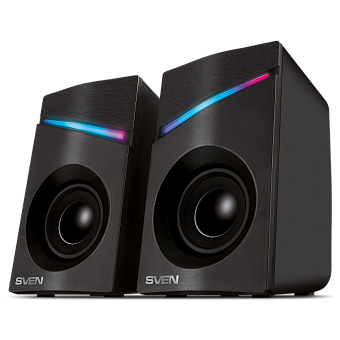 Акустическая система SVEN 305 (2x3W, RGB подсветка, USB) Black