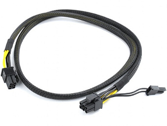 Кабель-удлинитель 6pin PCI-E --> 6+2pin PCI-E - (папа-папа, от БП до видеокарты)