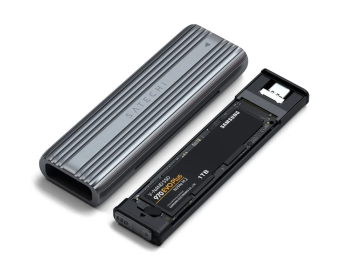 Внешний контейнер Satechi USB-C NVME AND SATA SSD ENCLOSURE Space Gray