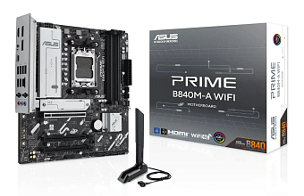 Материнская плата Socket AM5 ASUS PRIME B840M-A WIFI (B840) 4*DDR5 HDMI DP mATX