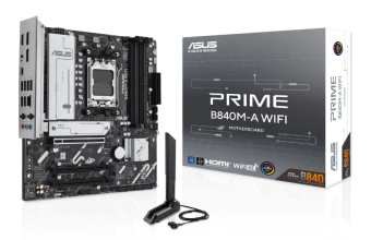 Материнская плата Socket AM5 ASUS PRIME B840M-A WIFI (B840) 4*DDR5 HDMI DP mATX
