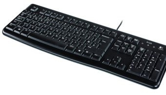Комплект проводной (клавиатура+мышь) Logitech MK120 Desktop USB черный
