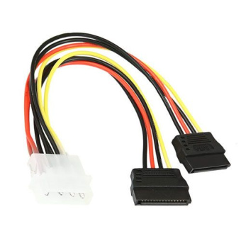 Кабель-удлинитель MOLEX (m) --> 2*SATA (f), ATCOM AT8605